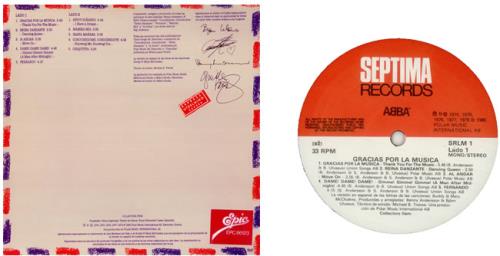 Abba Gracias Por La Musica Spanish vinyl LP album (LP record